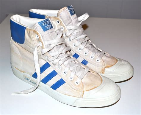 high top Adidas sneakers 80s